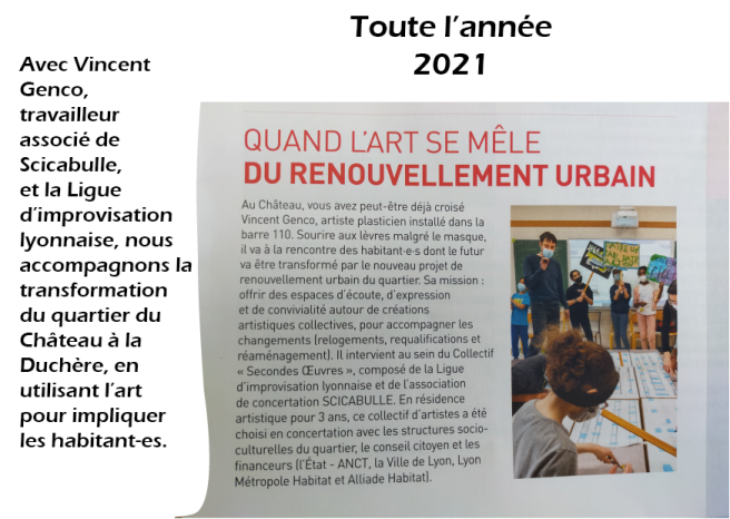 Accompagnement de renouvellement urbain – Quartier de la Duchère