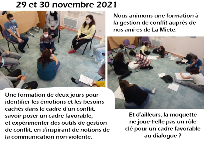 Photo Formation Gestion de conflits – La Miete – Villeurbanne